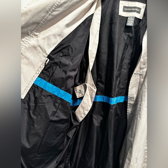 Banana Republic tan Trench Coat XL fall neutral basic minimalist lightweight - Picture 3 of 13